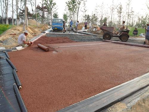 透水混凝土路面地面的一般施工步骤